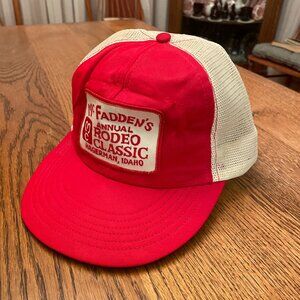 Vintage McFadden's Annual Rodeo Classic Hagerman ID Snapback Trucker Hat Cap